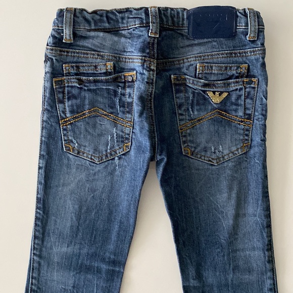 Armani Junior Girls Blue Jeans New - Picture 6 of 7